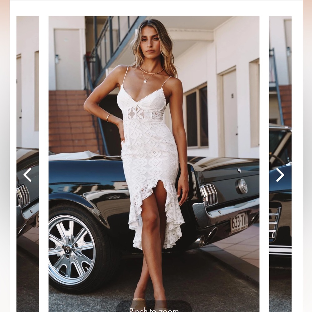 White dress. Perfect for brunch or anything wedding related. Wore for 1 hour
